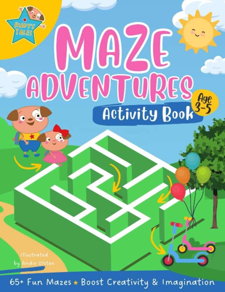 maze activity book cover