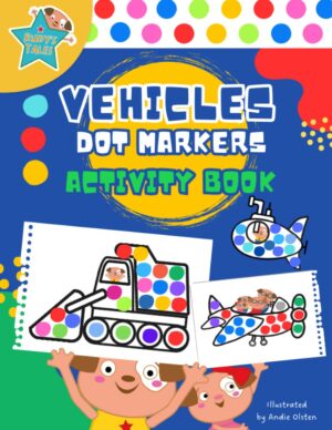 Vehicles Dot Marker Activity Book